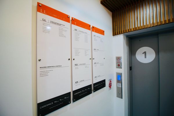 Directory board, Entrance